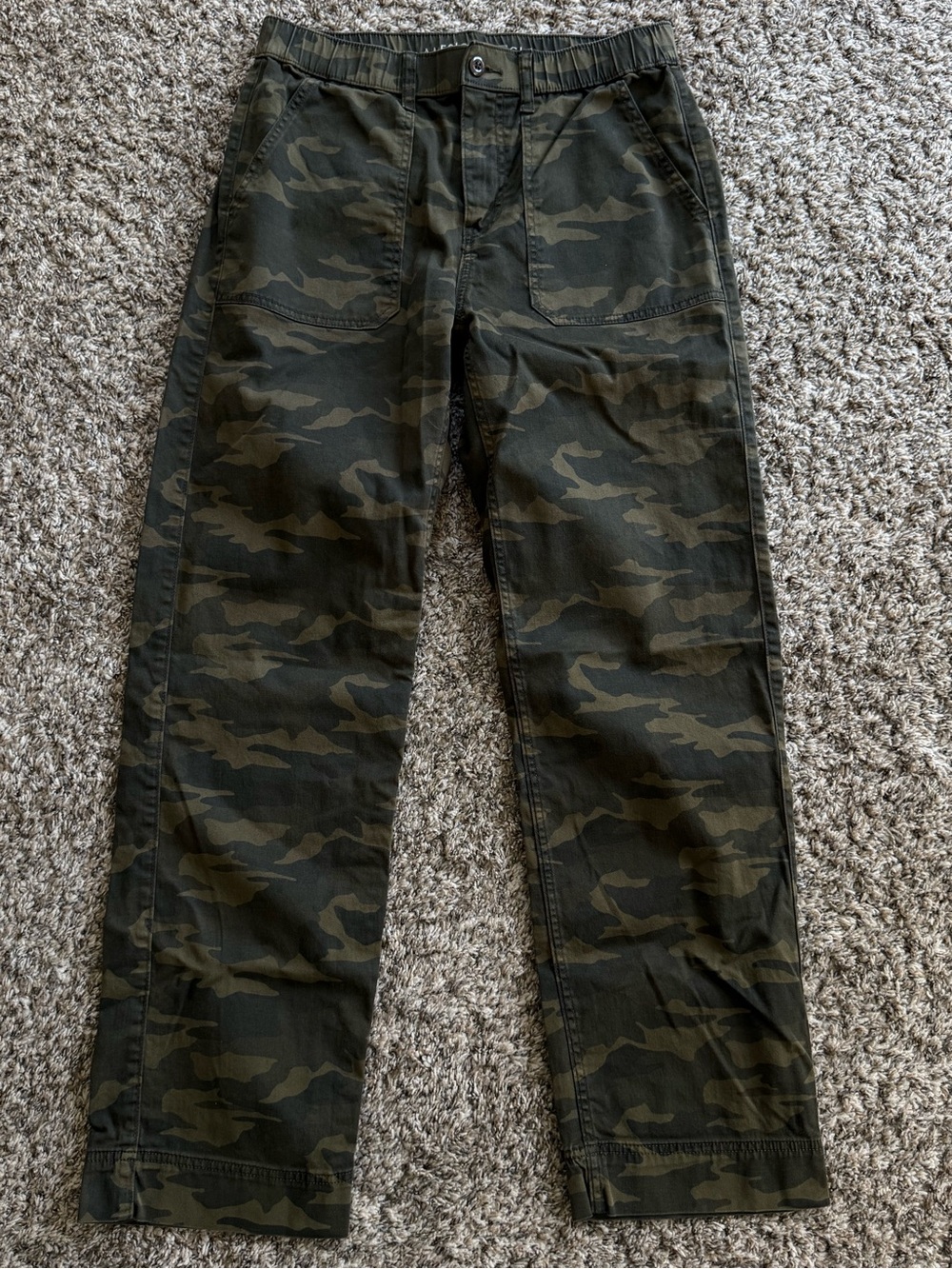 American Eagle Ex-Boyfriend Camo Pants Small Long Stretch Relaxed Fit